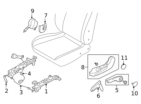 Tracks & Components for 2005 Saab 9-2X #0