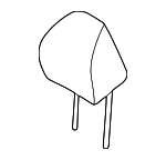 88700CW010KWF - : Headrest for Hyundai Image