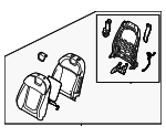 88300CW010KWE - Body: Seat Back Assembly for Hyundai Image