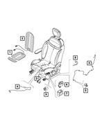 68385390AA - Electrical: Seat Wiring, Left for Mopar Image