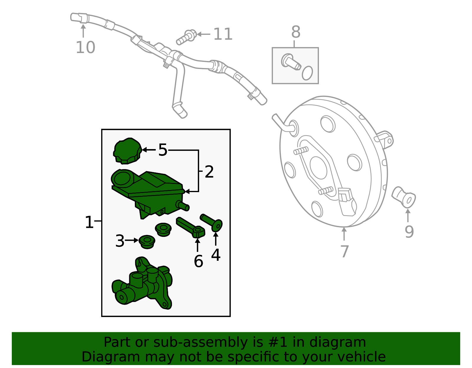 1.6L Engine Brake Master Cylinder 58510L1000 ⭐OEM⭐ Hyundai