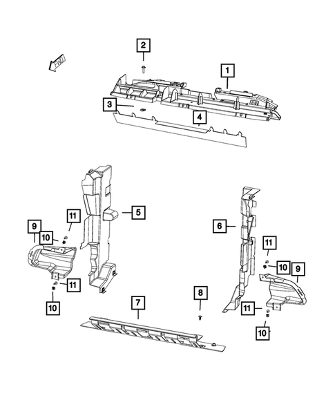 Radiator and Related Parts; Charge Air Cooler for 2014 Jeep Cherokee #2
