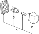 8127012330 - : License Lamp for Toyota Image
