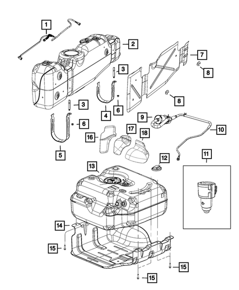 Fuel Tank for 2023 Ram 3500 #1