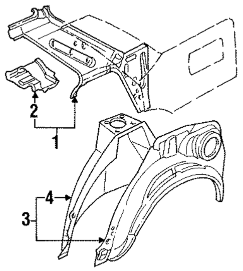 Inner Structure & Rails for 1989 Nissan Stanza #1