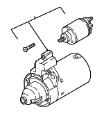 6M911024 - Electrical: Starter for Audi: A6 allroad, A6 Quattro, A7 Sportback, A8 Quattro, Q7, Q8, RS Q8, RS6 Avant, RS7 Sportback, S6, S7 Sportback, S8, SQ7, SQ8 Image