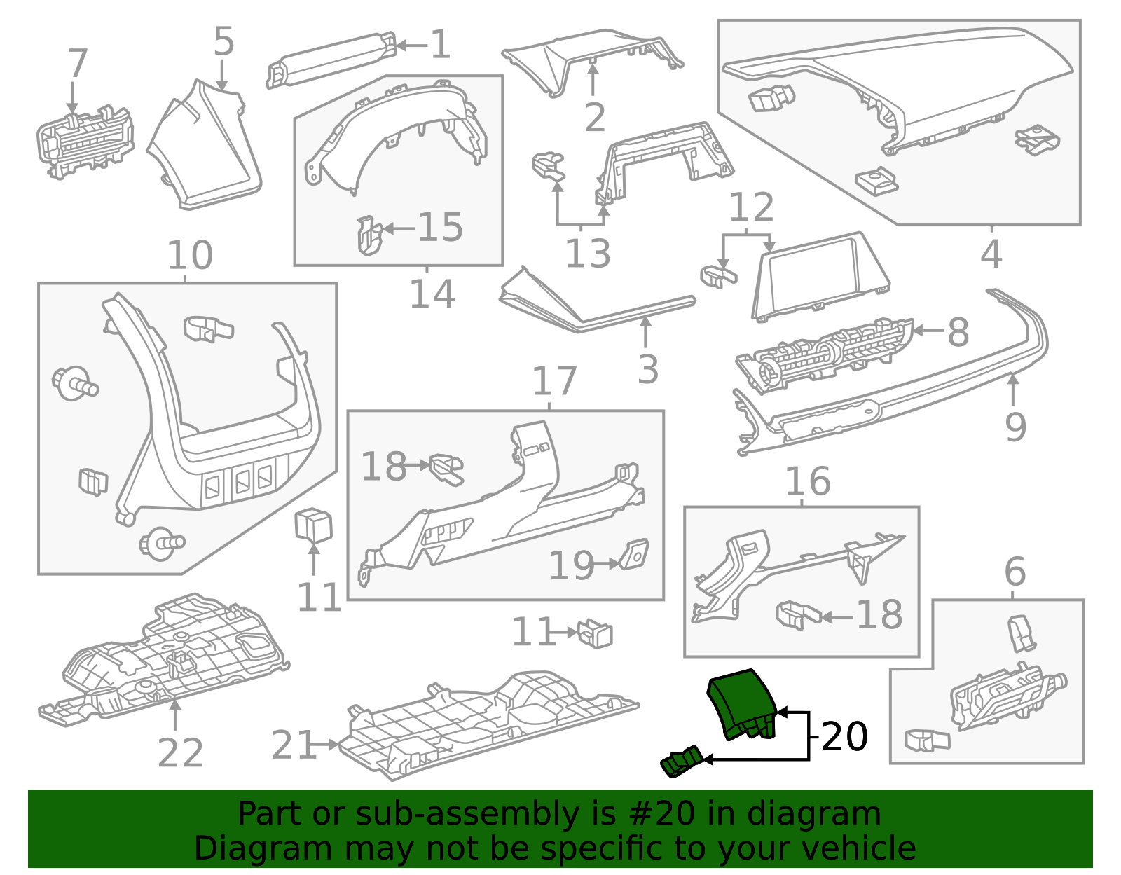 55406-47160-C0 - 2023-2024 Toyota - Switch Panel | Nucar Toyota Parts