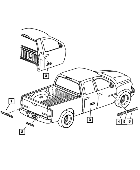 Nameplates for 2004 Dodge Ram 3500 #0
