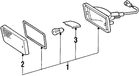 Park Lamps for 1985 Toyota Corolla #0