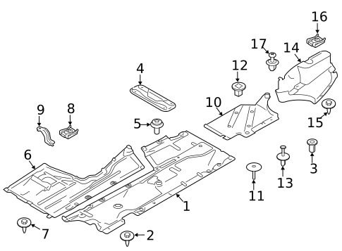 Under Cover & Splash Shields for 2015 BMW 335i #0