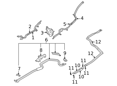 Rear AC Lines for 2009 Hyundai Veracruz #0