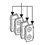 4209204 - Brakes: Disc Brake Pad Set for Mercedes-Benz Image