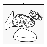 8470257L20ZNA - : Mirror Assembly for Suzuki Image