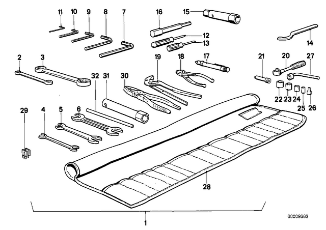71112300101 - : Hook Wrench               for BMW-Motorrad Image
