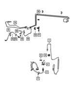 68071597AA - Brakes: Brake Tube, Right for Mopar Image