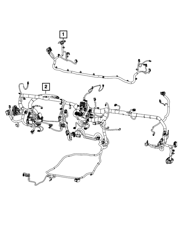 « 68718057AD –  : Panneau D`instruments Cablage pour Mopar Image »