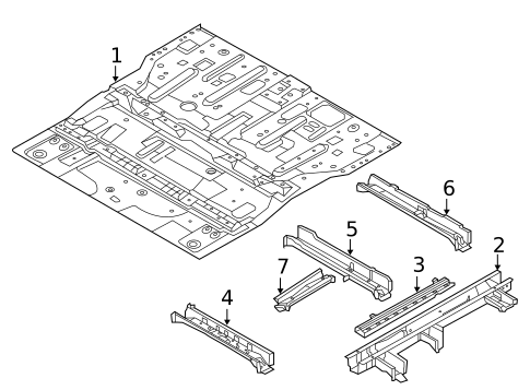 Floor & Rails for 2014 Kia Sedona #0