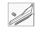 4KE853969AGRU - Body: Lower Molding for Audi Image