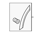 4KE854819AGRU - Body: Wheel Opening Molding for Audi Image