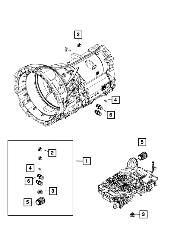 68225347AA - Transmission: Transmission Plug Kit for Mopar Image image