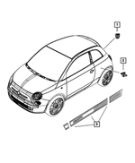 5NU43KR1AA - : DECAL-FRONT DOOR for Fiat: 500 Image