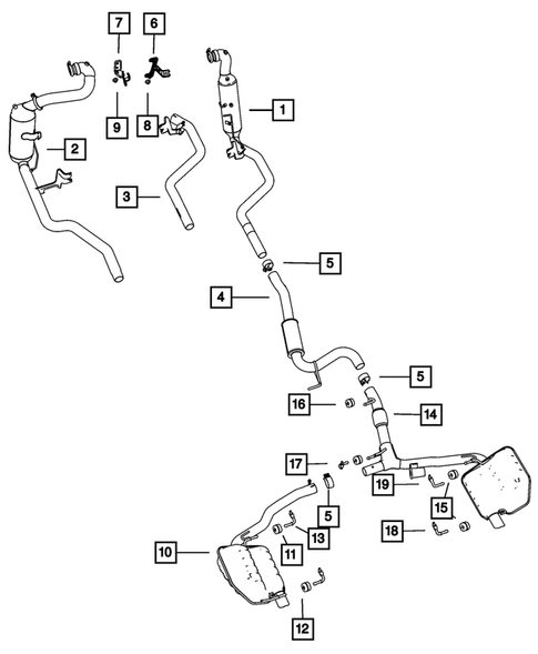 Exhaust System for 2013 Chrysler 300 #3