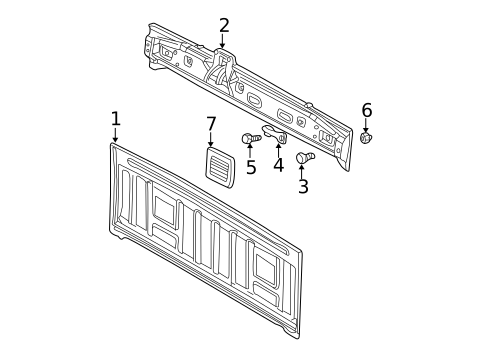 Back Panel for 2003 Dodge Ram 3500 #0