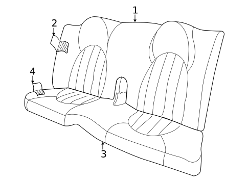 Rear Seat for 2005 Jaguar XK8 #4