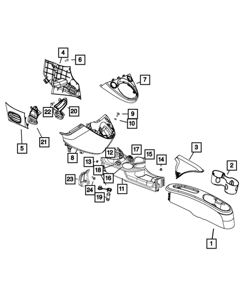 Consoles for 2016 Fiat 500 #0