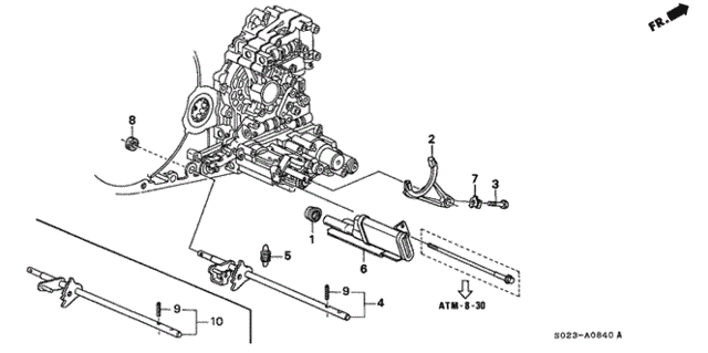 AT Shift Fork for 2000 Honda Civic #0