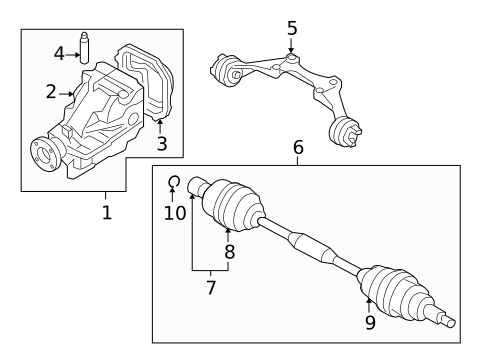 Axle & Differential for 2010 Mazda MX-5 Miata #0