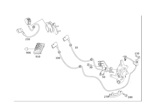 Rear Axle Wiring for 2014 Mercedes-Benz C350 #0
