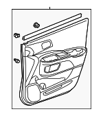 83502T0AA41ZF - : 2012-2014 Honda CR-V - Base R Front Door *NH686L* (Warm Gray) for Honda: CR-V Image