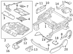 P2TZ7861710C - Body: Cushion Frame for Ford Image