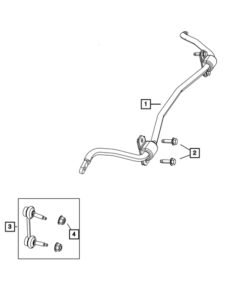 Rear Stabilizer Bar for 2014 Jeep Grand Cherokee #0