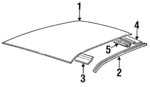 4341414 - Body: Roof Panel for Chrysler: LeBaron Image