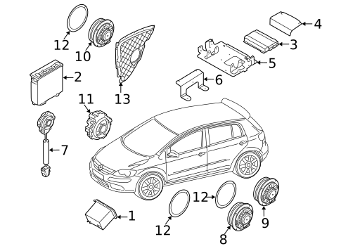 Sound System for 2011 Volkswagen GTI #0