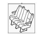 1WY291A6AA - : Bench Seat for Dodge: Sprinter 2500, Sprinter 3500 Image