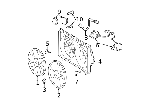 Cooling Fan for 2009 Lexus IS F #0