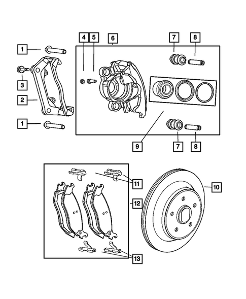 Rear Brakes for 2007 Dodge Ram 1500 #0