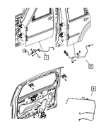 56048786AD - Electrical: Front Door Wiring, Right for Mopar Image