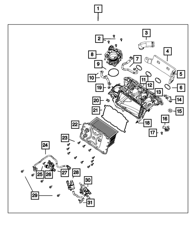 68428448AB - Engine: Throttle Body for Mopar Image
