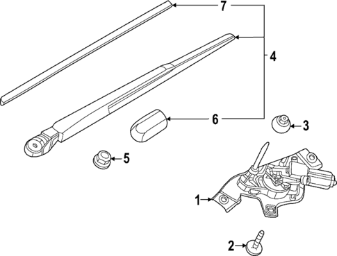 Wiper & Washer Components for 2023 Nissan ARIYA #1