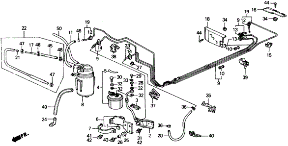 Fuel Pipe (SI) for 1988 Honda Prelude #0