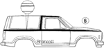 E4TZ9820000FA - Body: Stripe Tape for Ford: Bronco II Image