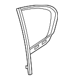 51358499706 - Body: Fixed Glass for BMW: 740i, 740i xDrive, 745e xDrive, 750i xDrive, M760i xDrive Image