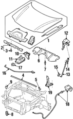 10290227 - Body: Release Rod for Oldsmobile: Silhouette Image