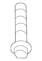 PAF909913 - Engine: Trans Crossmember Mount Bolt for Porsche: Cayenne Image