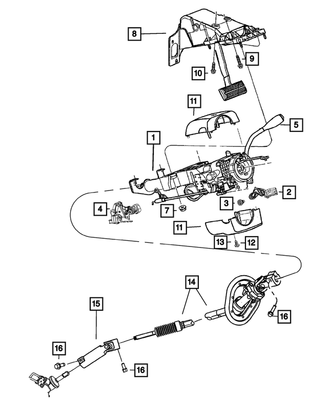 68262518AC - Steering: Steering Column for Mopar Image image