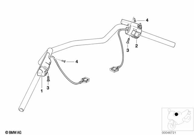 61317710226 - : Combination Switch R.ABS/Htd Hndgrp/Control.Light for BMW-Motorrad Image